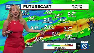FORECAST : Oppressive humidity and some storms Monday afternoon