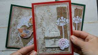 Vintage Style Shabby Chic Rustic Christmas Cardsall Sold 