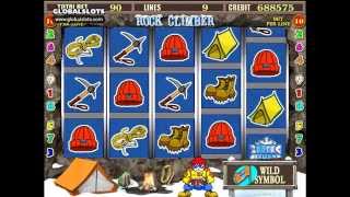 Rock Climber videoslot gameplay video GlobalSlots Casino screenshot 3