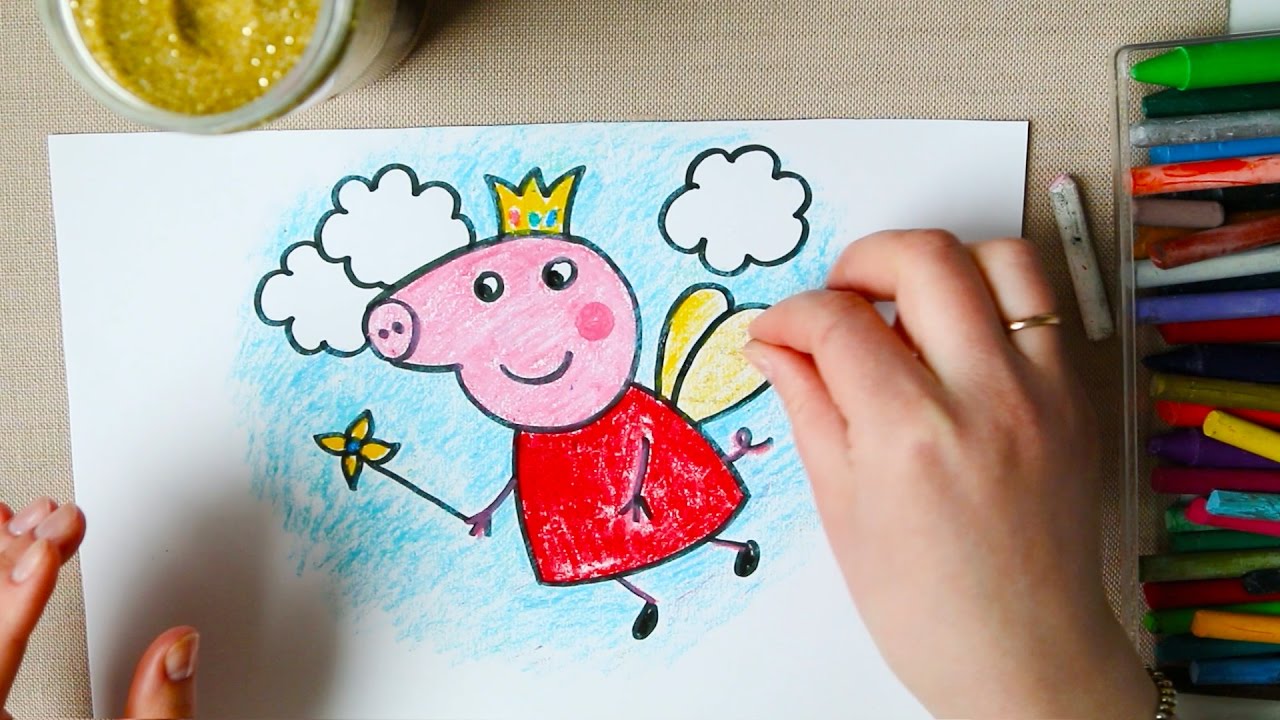 Как Нарисовать Свинку Пеппу Поэтапно/ Видео урок для Детей/ How to Draw Peppa Pig