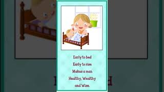 Early to bed. english poem for kids | nursery rhymes @Zig zag