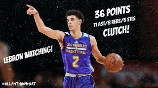 Lonzo Ball CRAZY 36 Pts, 11 Ast, 8 Reb vs 76ers Summer League Highlights!