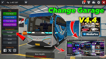 Bussid Garage Kaise Change Hoga | V4.4 Update Garage | Bus Simulator Indonesia Garage v4.4 