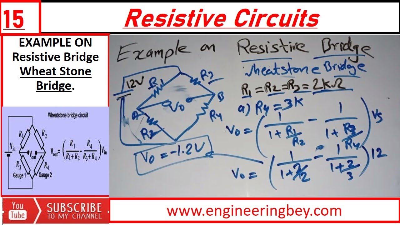 15 Example on Resistive Bridge Wheat stone bridge wheat_stone_bridge Resistive_Bridge. YouTube