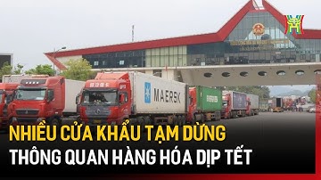 Nhiều cửa khẩu tạm dừng thông quan hàng hóa dịp Tết | Tin tức