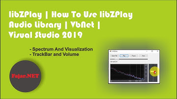 libZPlay | How To Use libZPlay Audio Library | VbNet | Visual Studio 2019