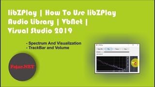 libZPlay | How To Use libZPlay Audio Library | VbNet | Visual Studio 2019