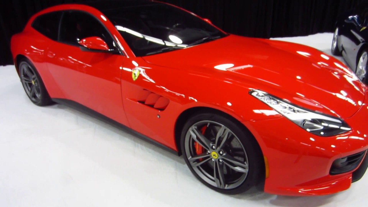 2017 OC Auto Show - New 2017 Ferrari GTC4 Lusso Exotic Car - Anaheim, California