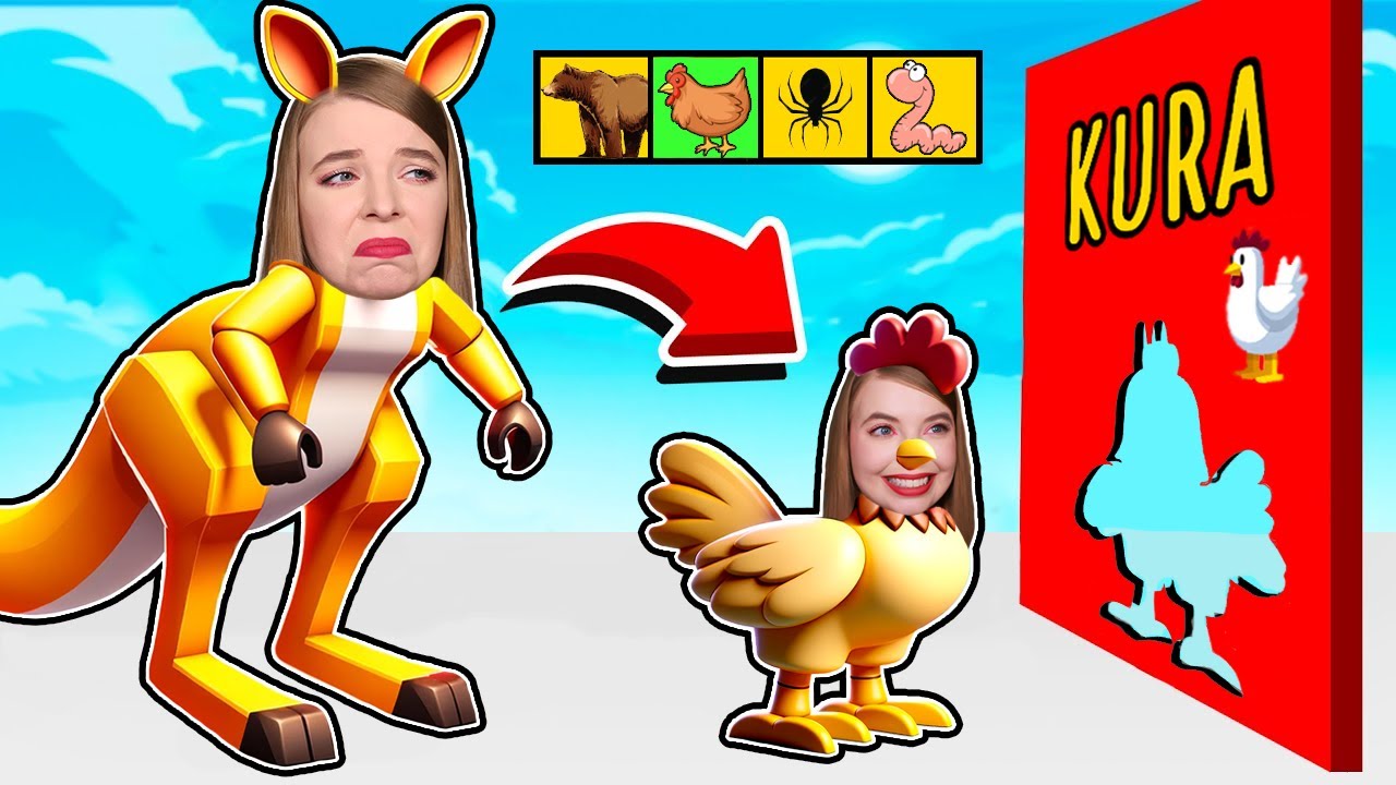 ZAMIENIAM SIĘ W ZWIERZĘTA, ŻEBY PRZEJŚĆ OBBY W ROBLOX 🐔