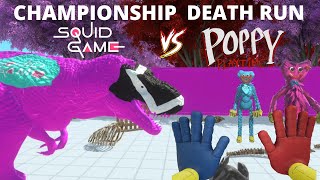 CHAMPIONSHIP  -  DEATH RUN SQUID GAME VS POPPY PLAYTIME - WHO IS THE BEST? - ARBS