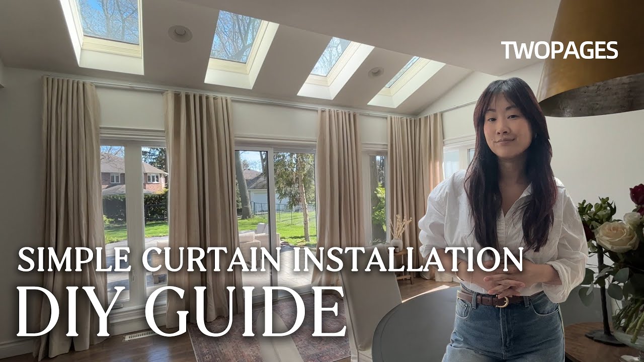 Simple Curtain Installation: A Beginner's DIY Guide - YouTube