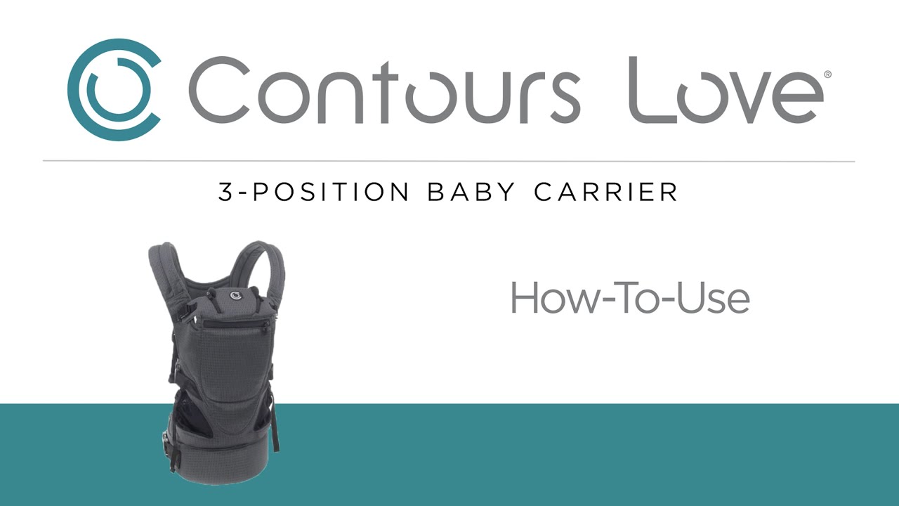 How to Use the Contours Love® Baby Carrier Model ZC001 YouTube