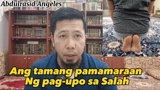 Ang tamang pamamaraan Ng pag-upo sa Salah