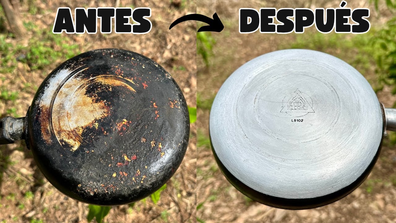 EN SOLO 5 MINUTOS LIMPIA TUS  SARTENES QUEMADAS  CON ESTE TRUCO