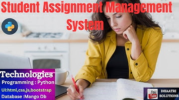 Student Assignment Management System ||  In English  ||  Python Projects  || DHAATRI SOLUTIONS
