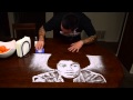 Micheal jackson salt art portrait