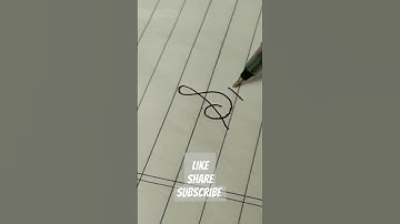 #capital - S in #cursive #shorts #youtubeshorts #beginners #calligraphy