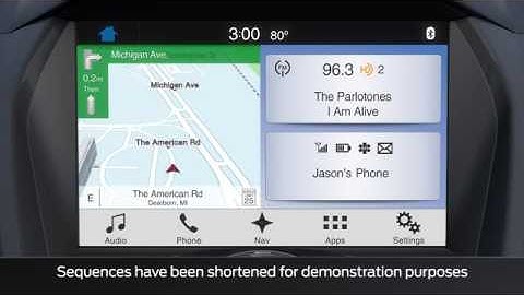 Receiving automatic Sync 3 system updates through Wi-Fi.