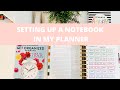 Setting Up A Notebook In Your Planner
