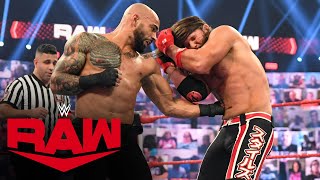Ricochet vs. AJ Styles – Money in the Bank Qualifying Match: Raw, June 21, 2021