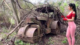 Genius Girl: 100 Days Restoring A Giant Abandoned Road Roller