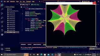 Celebrity Python Turtle ｜ Create a spider's web design ｜ #python #turtle #design Profile