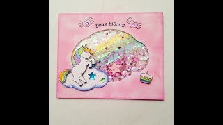 Licorne Paillettes Arc En Ciel Shaker Carte Licorne Youtube