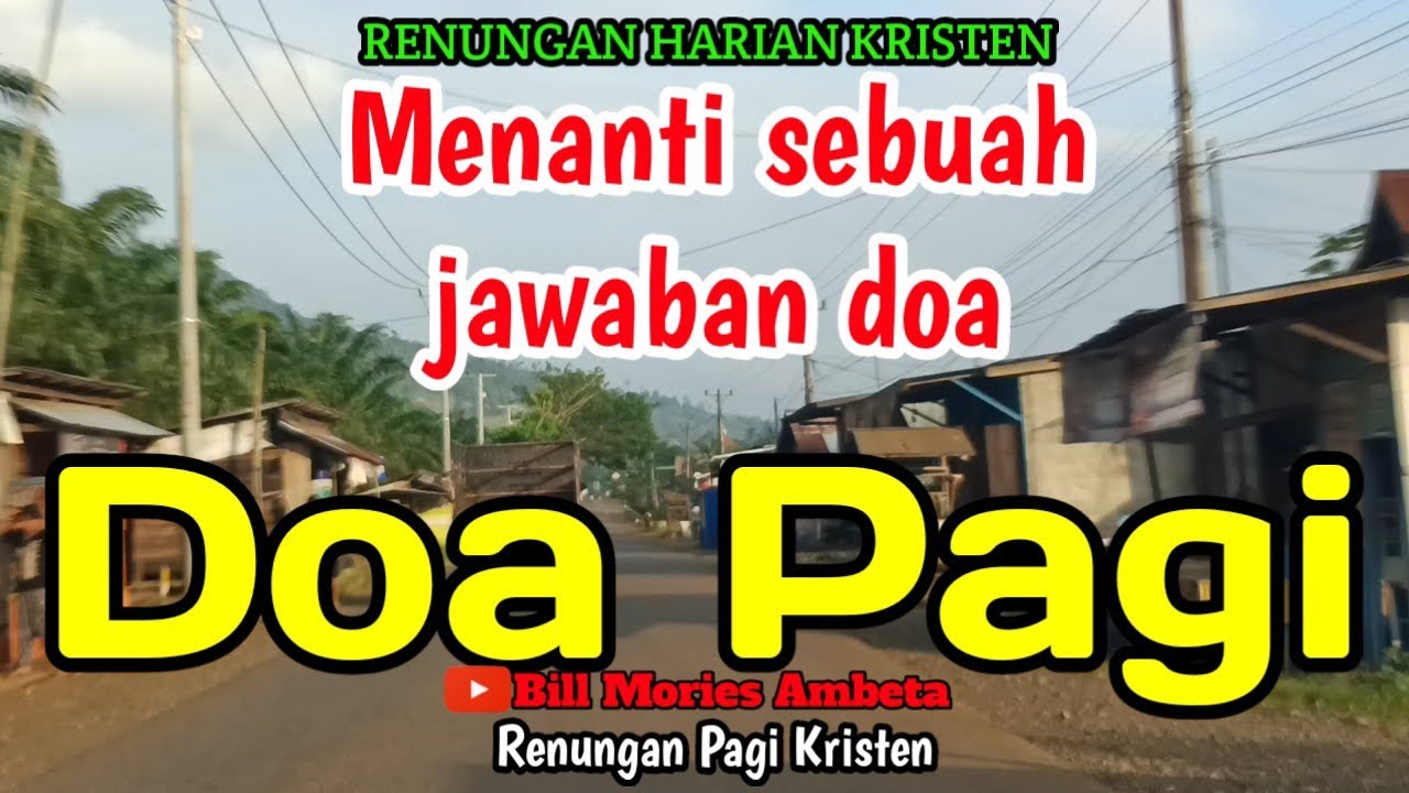 Renungan pagi - Menanti Sebuah Jawaban doa