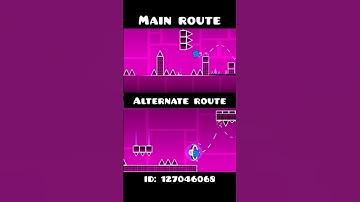 Time Machine - Main Route vs. Alternate Route | Geometry Dash 2.2 #shorts #geometrydash #gd