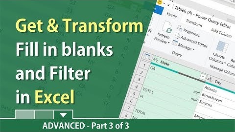 Excel: Get & Transform Data / Unpivot Columns part 3 of 3 by Chris Menard