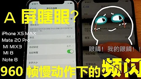 A屏瞎眼？用960帧拍摄主流OLED旗舰手机各亮度频闪会是什么效果 - 天天要闻