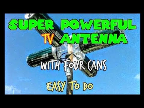 ANTENNA HDTV MANUFACTURED AT HOME * Powerful Reception *