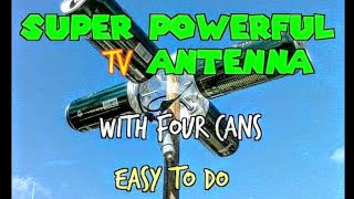 ANTENNA HDTV MANUFACTURED AT HOME * Powerful Reception *
