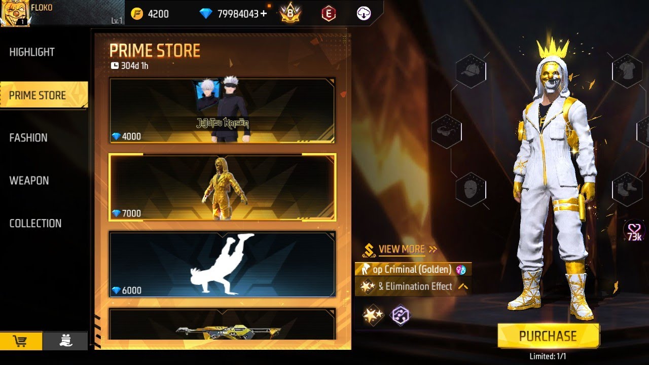 I spent 80.000.000💎 Noob to Pro 🤑💲 Account Lv. 1