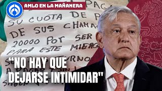 AMLO responde a la amenaza que recibió una escuela en Veracruz