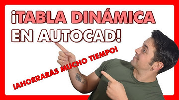 👉 Cómo EXTRAER DATOS en TABLA DINÁMICA en AutoCAD para hacer INVENTARIO, PRESUPUESTOS... ✅