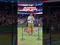 Joe Giacinto, a blind and autistic clarinet phenom, performed tonight's National Anthem.