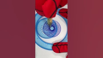 I had Spider-Man write a spirograph for me. ASMR 3 スパイログラフ スピログラフ #shorts #spirograph #spiderman