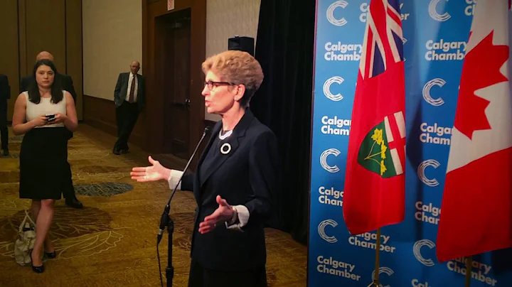 Ontario Premier Kathleen Wynne at the Calgary Cham...
