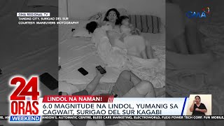 6.0 Magnitude Na Lindol, Yumanig Sa Cagwait, Surigao Del Sur Kagabi 24 Oras Weekend