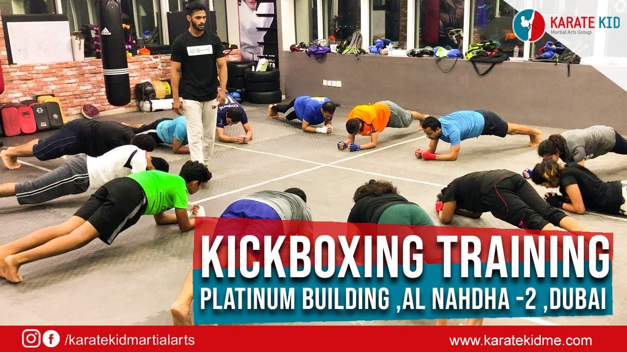 KICKBOXING TRAINING PLATINUM BUILDING ,AL NAHDHA 2 ,DUBAI KARATE KID