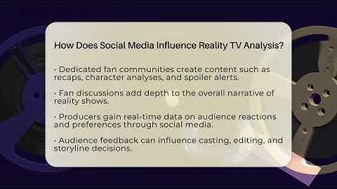 How Does Social Media Influence Reality TV Analysis? - The Reality Radar
