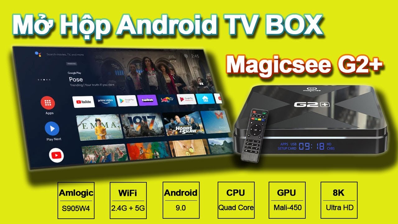 Magic See Android Mở hộp Adroid TV Box Magicsee G2 Plus - Ram 2GB, Rom 16GB | Handtech ...