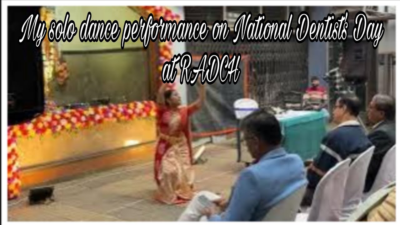 My solo dance performance on National Dentist's Day 2025 at Dr R Ahmed Dental College and Hospital 🦷