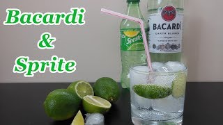 Bacardi & Sprite Cocktail - refreshing summer drink