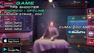 JOHN WICK !? , GAME TPS SHOOTER TERBARU ANDROID OFFLINE `` ROGUE STRIKE : 200 `` screenshot 3