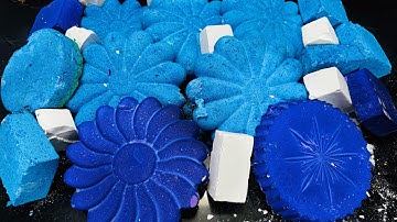 Soft Satisfying Blue Flower Chalk ASMR Crush | Dusty Reform Chalk