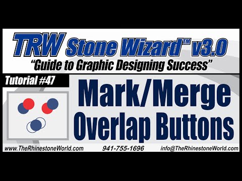 TRW Stone Wizard 3.0 Tutorial Video 47 Mark Merge Overlap Buttons