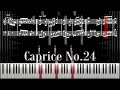 Caprice No 24 Piano Tutorial Sheet Music Paganini