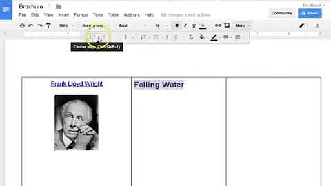 How to create brochure with Google Docs